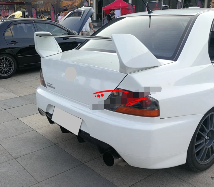 Rear High Wing Trunk Spoiler For 03-07 Mitsubishi Lancer Evolution EVO Unpainted - Image 3 of 4