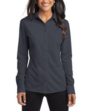 JustBlanks Women's Dimension Knit Dress Shirt - JBL570
