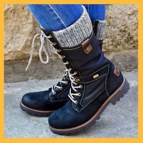 Botines De Mujer Botas Zapatos Gamuza Calzado Invierno Para Agua Y Nieve  Nuevo | eBay
