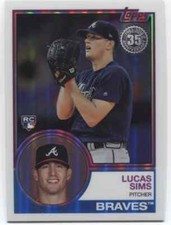 2018 Topps Series 2 LUCAS SIMS RC 1983 Silver Pack Chrome - ATLANTA BRAVES - #60