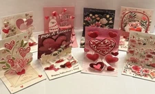 NEW ~SET OF 8~ Different ~Valentines Day ~POP UP CARDS~ HEARTS FLOWERS ~SEALED