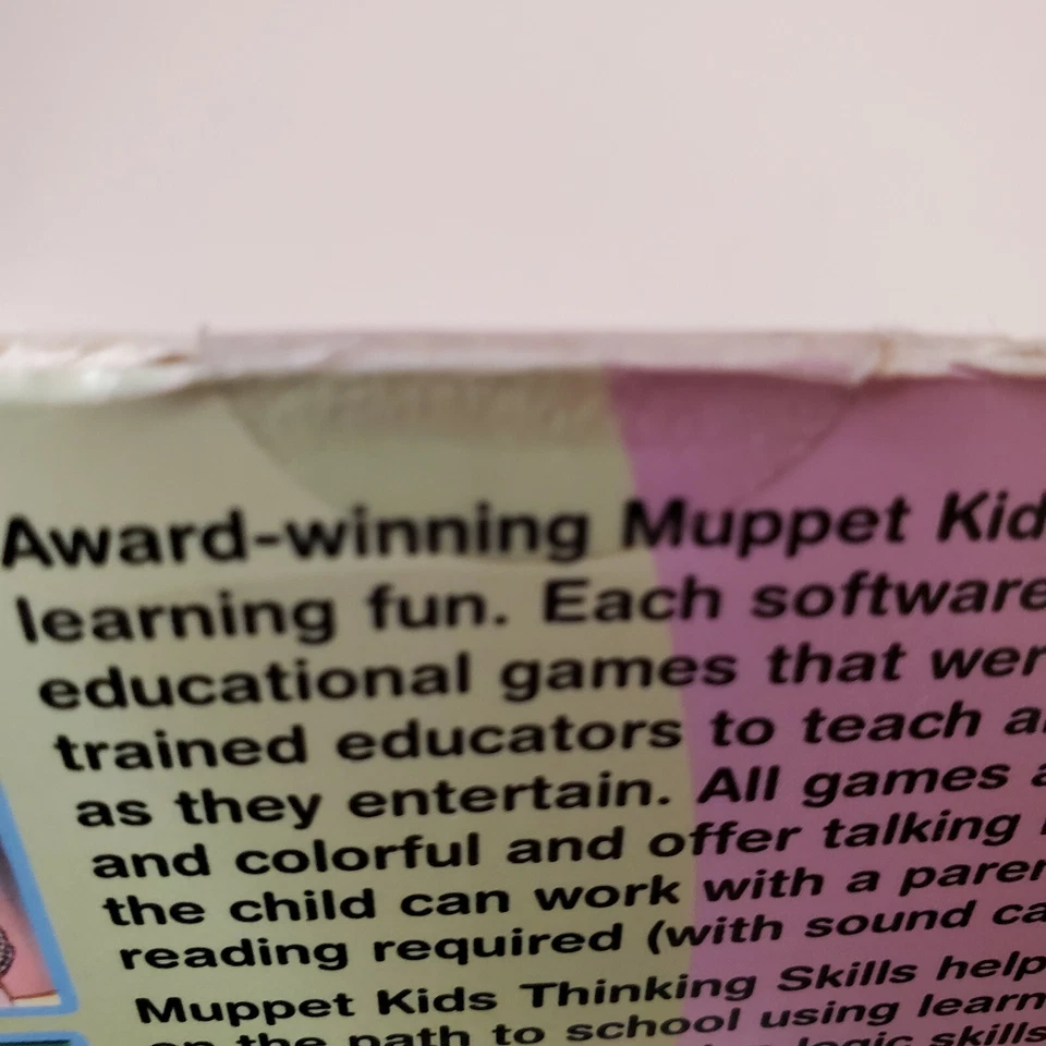 Vtg Muppet Kids Thinking Skills CD-ROM Jim Hensons Brighter Child Homeschool New - Image 4 of 4
