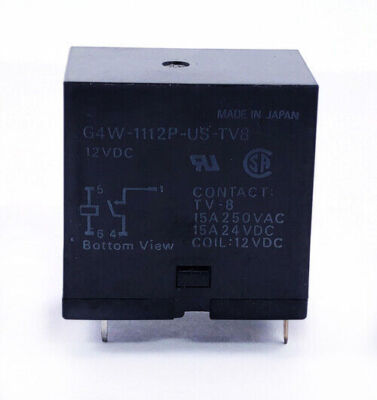 G4W-1112P-US-TV8 12VDC Power Relay 4Pin 15A 250VAC #E7