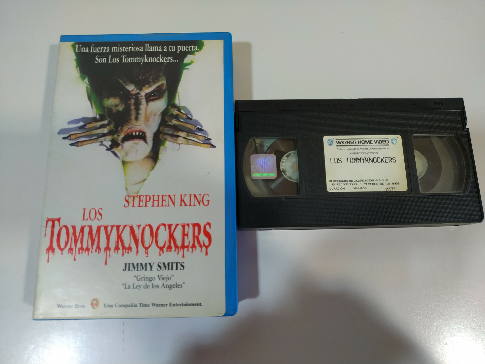 Tommyknockers STEPHEN KING Jimmy Smits - VHS Tape Español 3T