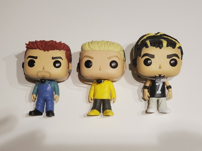 Lot 3 Funko Pop! NSYNC  Chris Lance & Joey #113 114 115 LOOSE OOB used!! Valtued