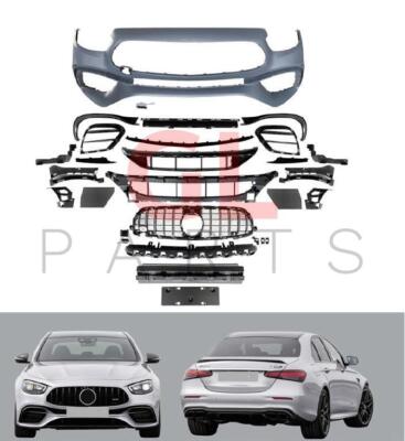 FÜR MERCEDES BENZ E W213 E63 2021- STOSSSTANGE Grundiert Schwarz Neu