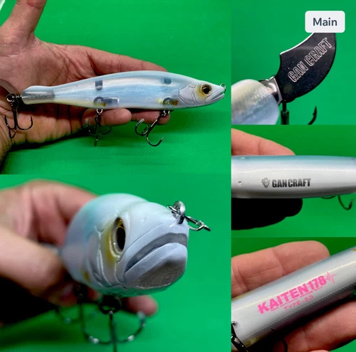 GAN CRAFT Kaiten 148 Normal Sinking Spy Bait Cruise Sub Surface Prop Lure #11