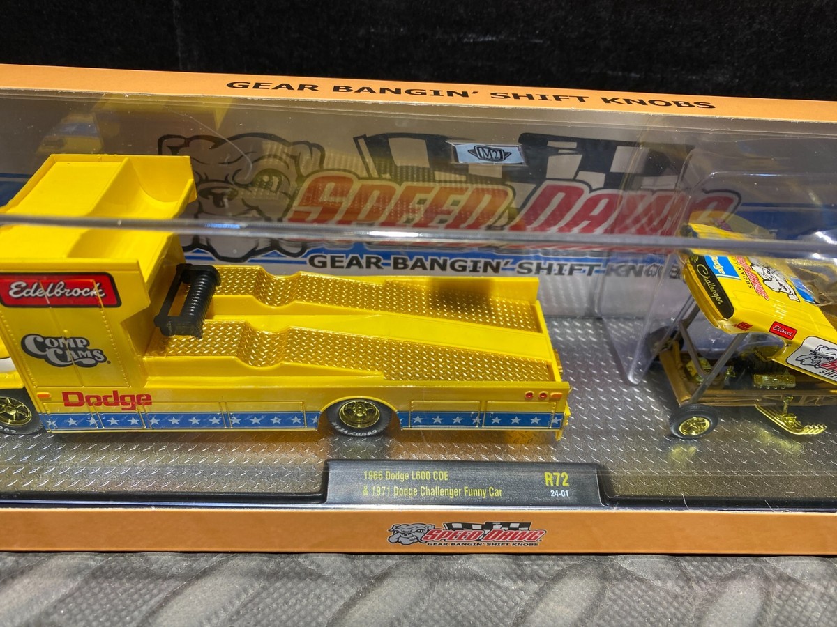 1/64 M2 HAULERS SPEED DAWG 1966 DODGE L600 COE & 1971 CHALLENGER