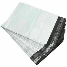White Poly Mailers self sealing plastic bags 2.4 MIL Various sizes**best quality