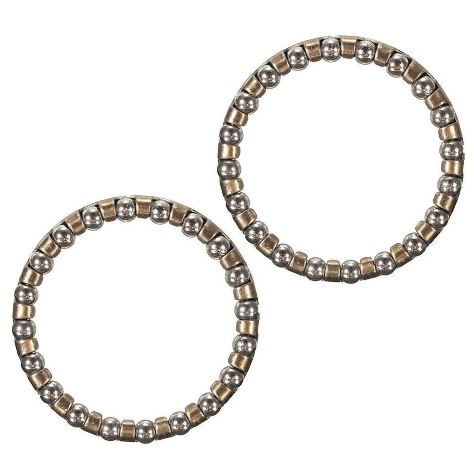 2Pcs bicycle ball bearing caged 1-1/8 Threadless headset cup Threaded MTB Road - Image 2 of 4