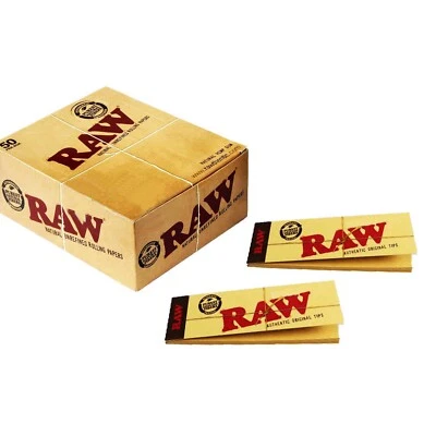 AUTHENTIC RAW TIPS ROACH BOOK OF TIPS RAW ROACHES Vegan Rizla