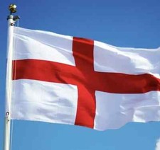 Joblot 100 England Flag St George Cross Flags English Eyelets  100  X 5ft X 3ft