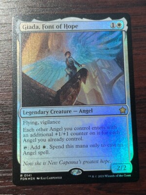 1x FOIL GIADA, FONT OF HOPE - FOUNDATION - MTG - Magic the Gathering