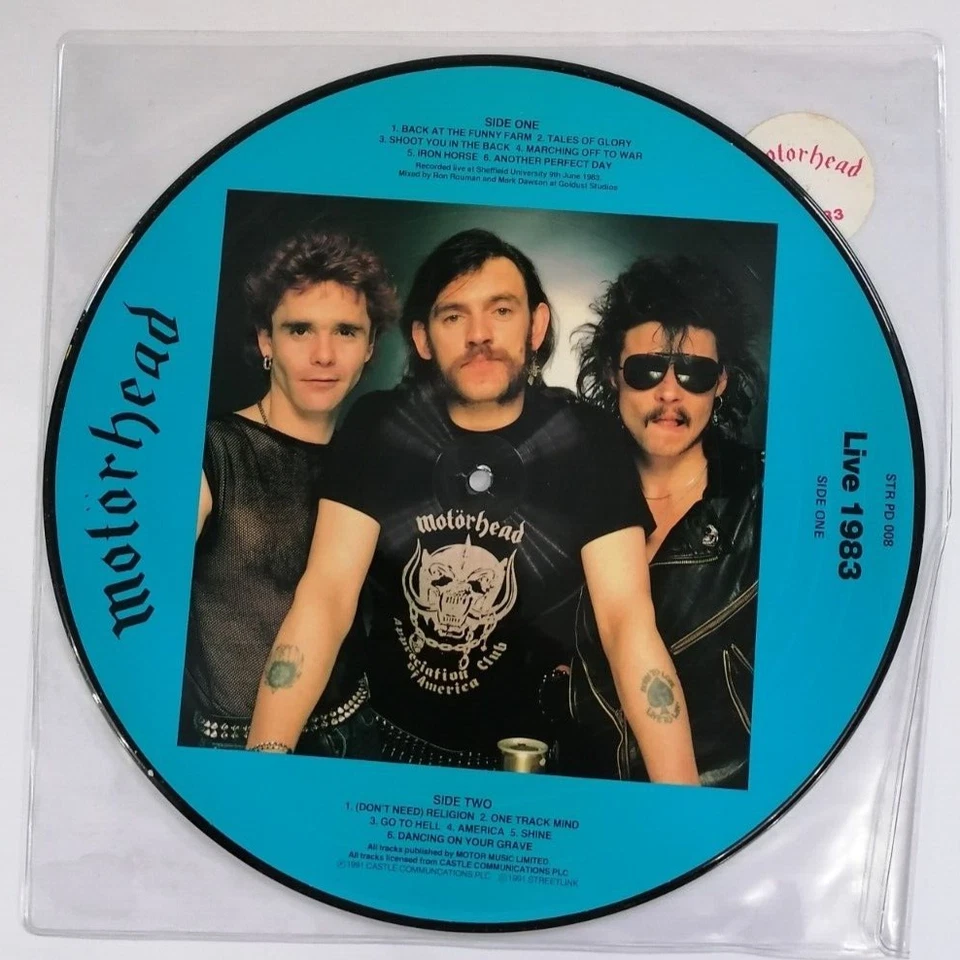 Motorhead Live 1983 Vinyl LP Picture Disc Limited Edition No. 2470 A1 B1 - EX - Image 2 of 4