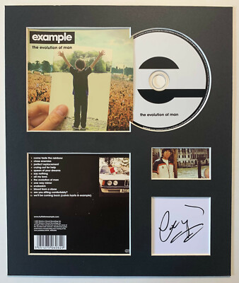 EXAMPLE - Signed Autographed - THE EVOLUTION OF MAN - Album Display