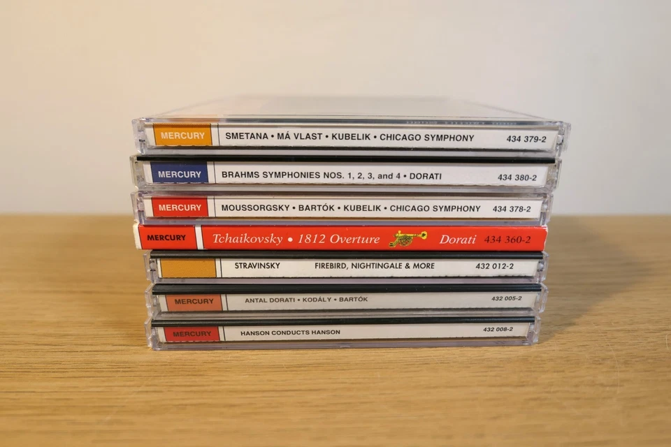 Job Lot 7 Mercury CDs Dorati Kubelik Hanson Brahms Firebird 1812 etc 7 CD all NM - Изображение 2 из 4