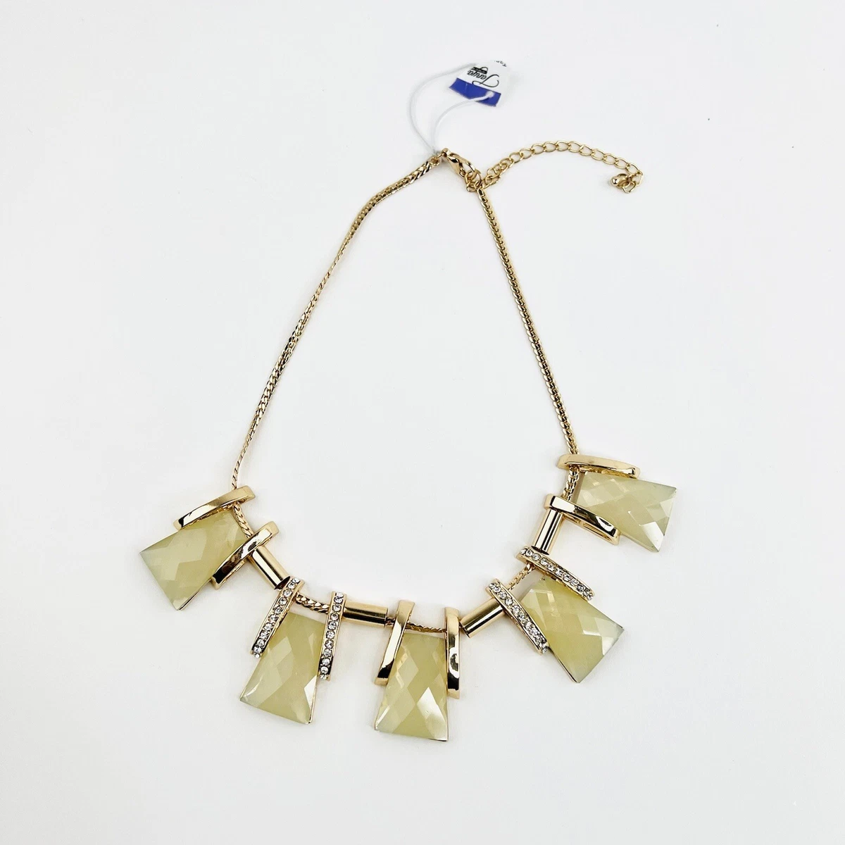 Beige statement shop necklace