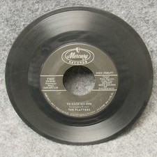 45 RPM 7" Record The Platters Down The River Of Golden Dreams Mercury 71697