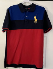 Polo Ralph Lauren Big Boys Polo Shirt XL 18-20 Big Pony Color Block- 279
