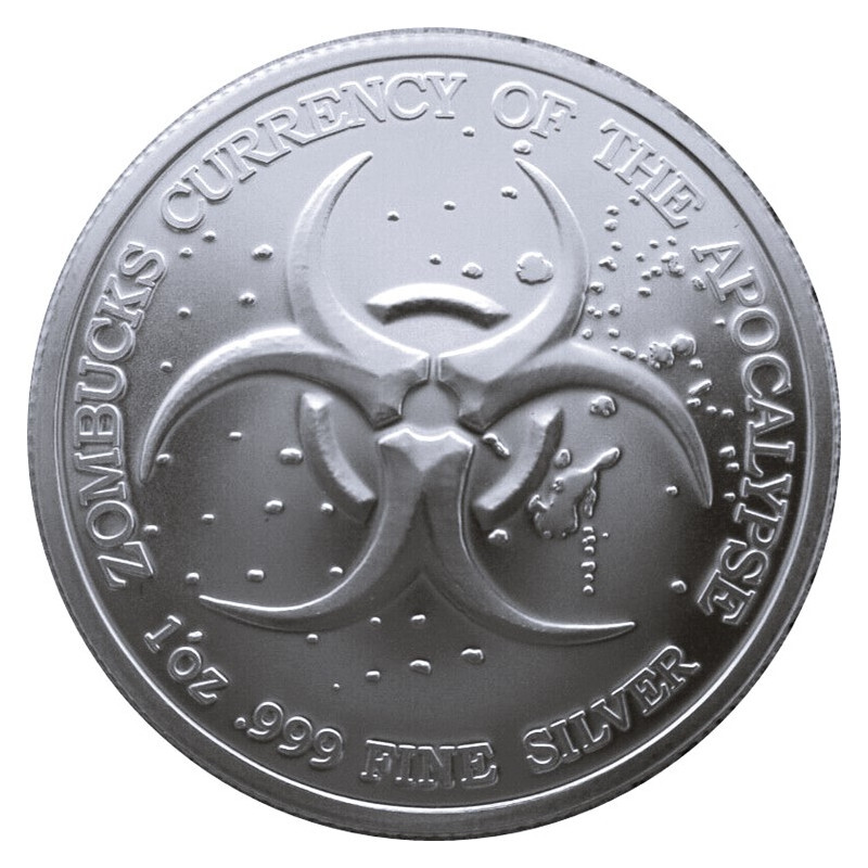 2024 (2027) Zombucks World Killerrand BU 1oz 0.999 Silver
