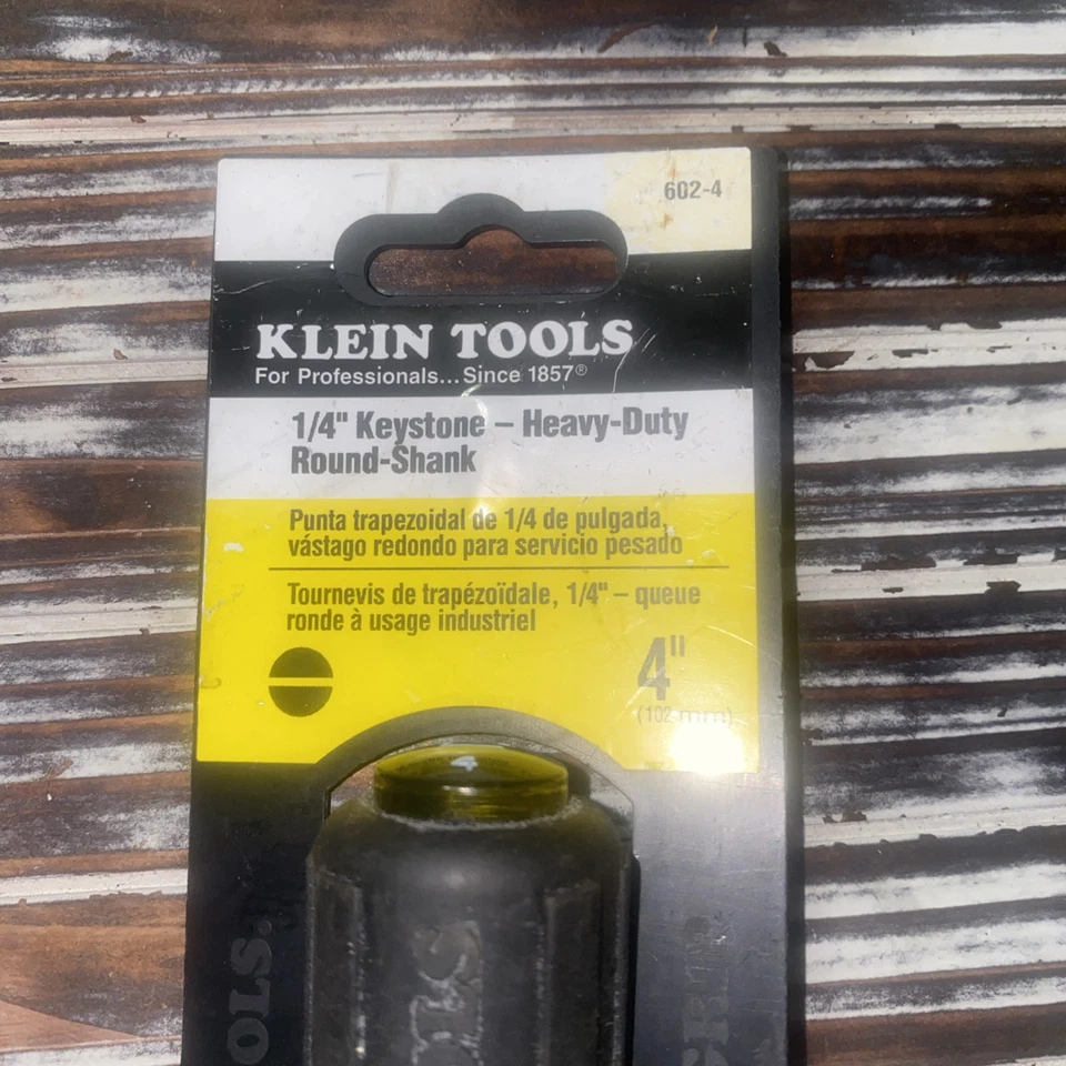 KLEIN TOOLS 602-4 Slotted Screwdriver, 1/4 in 2DFX6 - Image 2 of 3