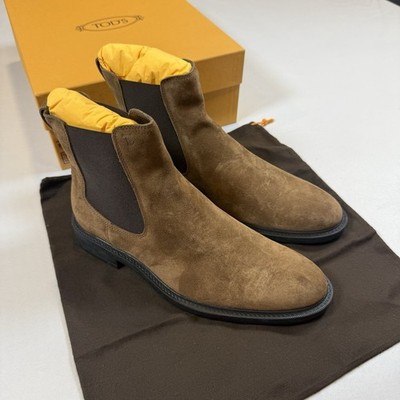 Tod s SUEDE CHELSEA BOOTS Size 7.5UK/9US Brand New In Box MSRP $1,095