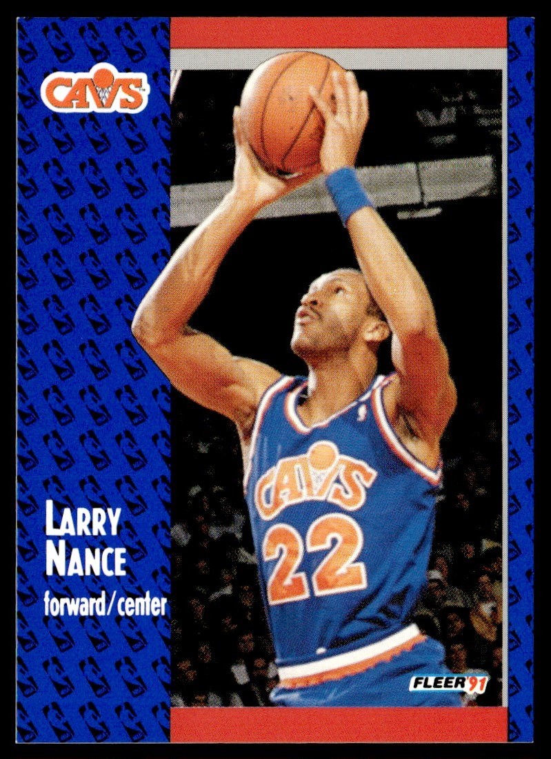 1991-92 Fleer Larry Nance Cleveland Cavaliers #37