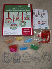 40 Make It & Bake It "Makit Bakit" Stained Glass Santa Wreath Christmas Ornament