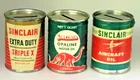 Vintage Sinclair Oil Miniature Can Coin Banks Lot of 3 Advertising S01