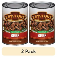 (2 pack) Keystone All Natural Beef, 14.5 oz Can..