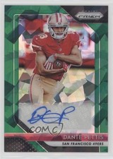 2018 Panini Prizm Rookie Green Crystals 33/75 Dante Pettis #RA-PE Auto h3a