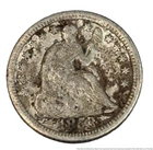 1853 O New Orleans Seated Liberty Half Dime w Arrows 5C Silver Coin