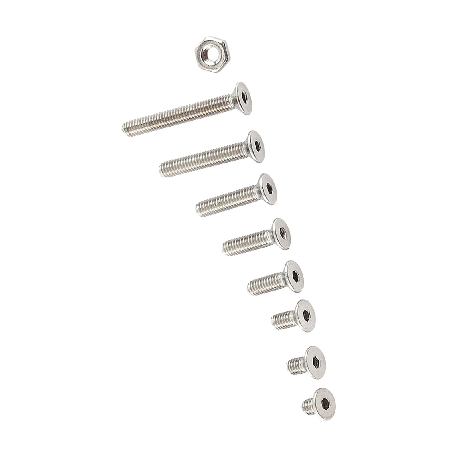 M2.5 A2 Stainless Steel Hex Socket Screws Bolt With Hex Nuts Assortted `☜