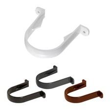 Round UPVC Downpipe Gutter 68mm FloPlast Rainwater PVC Guttering Drainage