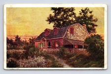 c1908 Countryside Stone House Homestead Postcard