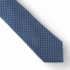 Perry Ellis Portfolio Men's Schaeffer Mini Link Tie Necktie Blue Classic 3" $55