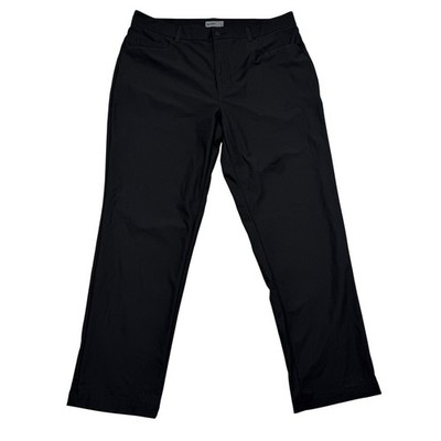 VRST Mens Black Performance Stretch Travel Pants W36 L30 Golf Casual