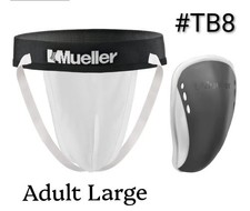Mueller FlexShield Cup and Athletic Supporter Anti Microbial Jock Strap Adult L