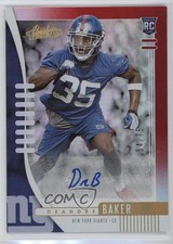2019 Panini Absolute Rookie Red Spectrum Signatures 54/75 Deandre Baker Auto bp8
