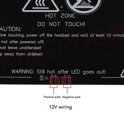 3D Printer Heated Bed 220x220mm 3mm Thick Aluminum Hot Bed With 90cm Wire DC SET