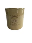 Vintage Roseville Rose Fresh Marmalade Tan Crock Roseville OH USA