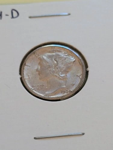 1934-D Mercury Dime ( Mint Uncirculated)