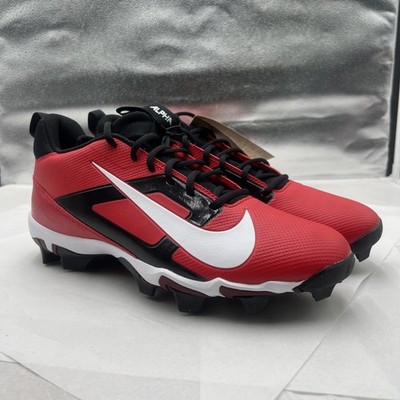 Nike Men\'s Alpha Menace 4 Shark SE Football Cleats Size 12 Red Black NWOB Nike Alpha Menace 4 Shark Football Cleats Sz 12 Red White  main image 4
