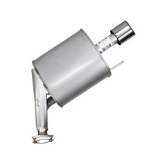 Stainless Steel Passenger-Side Exhaust Muffler fits: 2014-2019 Infiniti Q70 5.6L