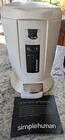 simplehuman White 6L Step On Trash Can Steel Pedal Bathroom Kitchen