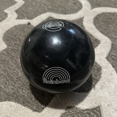 Ebonite Rainbow Black 12 Lbs 3 Ounces Un Drilled Bowling Ball