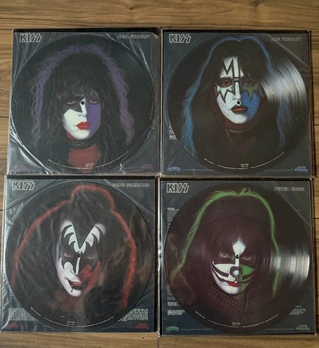 KISS SOLO ALBUMS ALL 4 ORIGINAL 1978 US PICTURE DISC