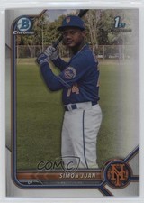 2022 Bowman Chrome Prospects Refractor 384/499 Simon Juan #BCP-170 nr2
