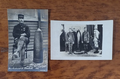 (2) Real Photo Postcards, WW1 Artillery Shells | eBay