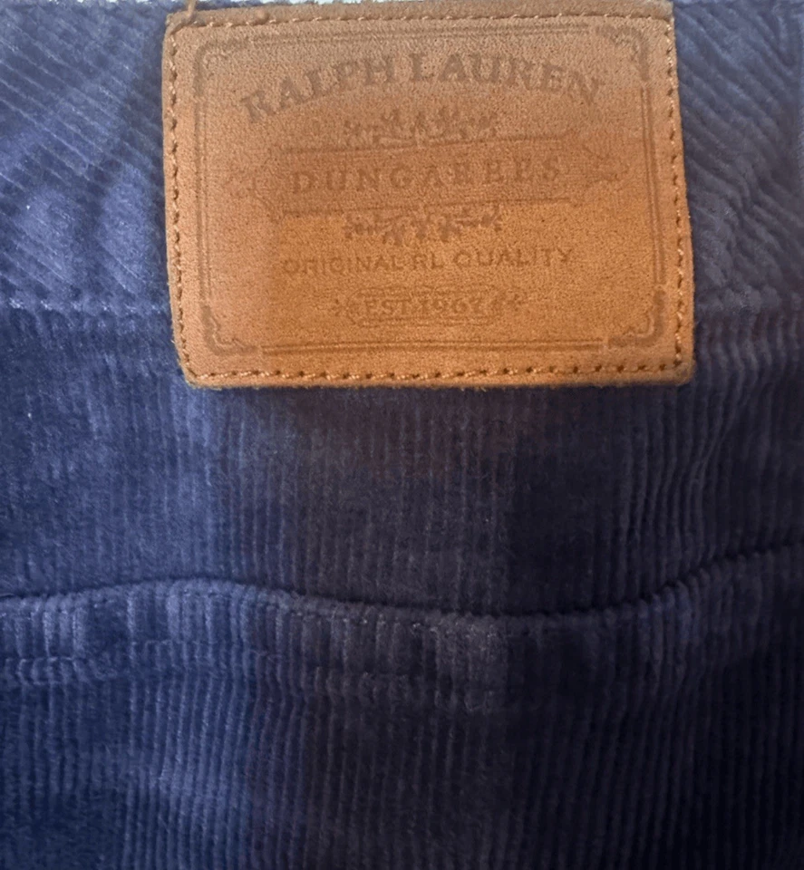 Ralph Lauren девочек проводной вельвет клетку юбка - размер 14 новый с Ярлыками - Изображение 4 из 4